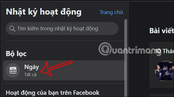 Bộ lọc bài đăng Facebook