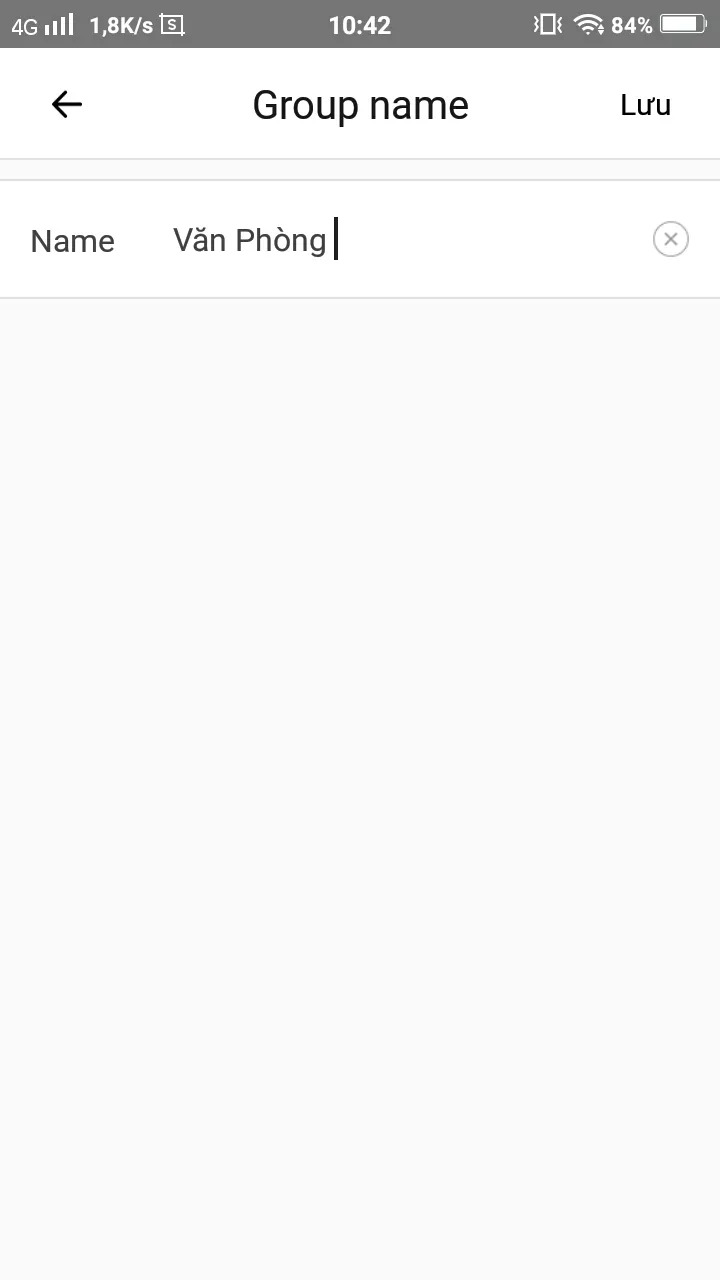 Bước 3: Đặt tên cho nhóm thiết bị Sonoff mới được tạo