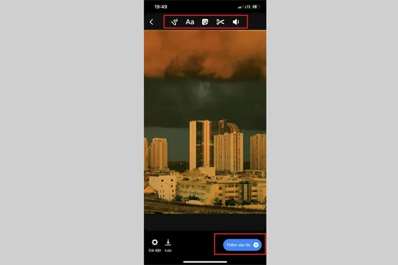 Bước 3 hoàn tất quá trình đăng video dài lên Facebook Story qua iPhone