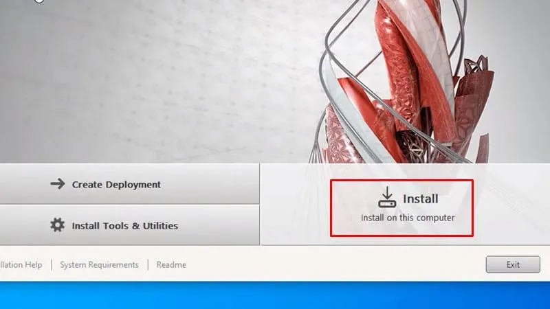 Bước 3: Nhấn Install để bắt đầu cài đặt Autocad 2017