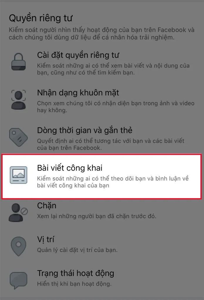Bước 4: Cách bật chế độ theo dõi trên Facebook trên điện thoại