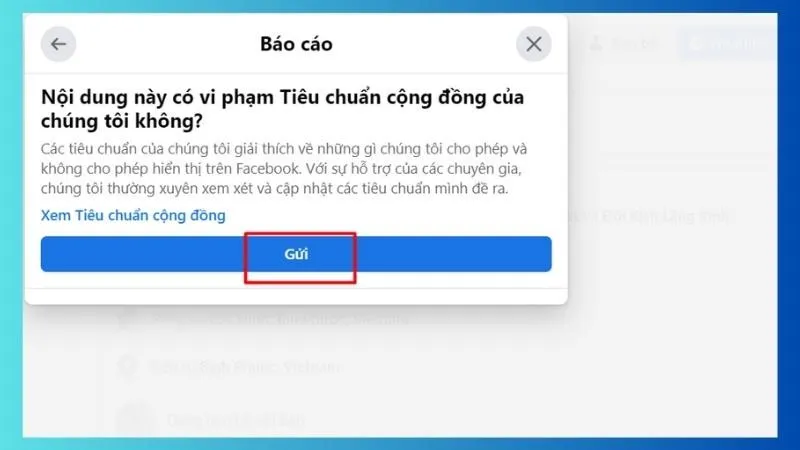 Bước 6: Click Gửi