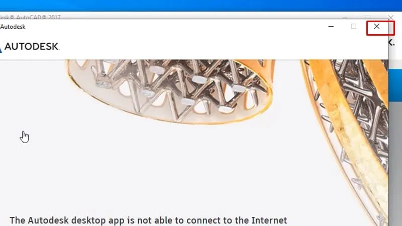 Bước 6: Tắt cửa sổ thông báo khi hoàn tất cài đặt Autocad 2017