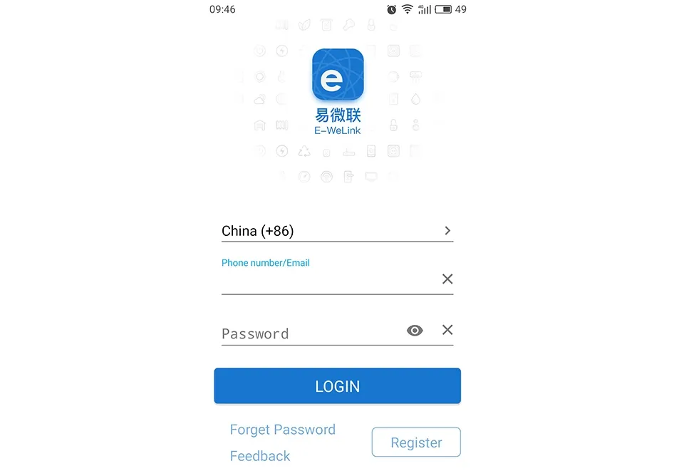 Các bước đăng ký tài khoản eWelink
