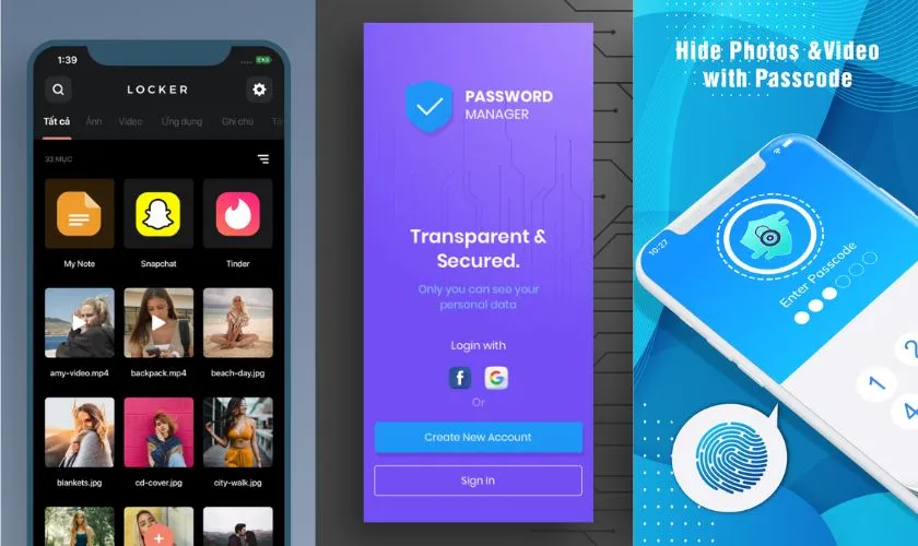 Các công cụ phổ biến từ bên thứ ba giúp đặt mật khẩu ứng dụng