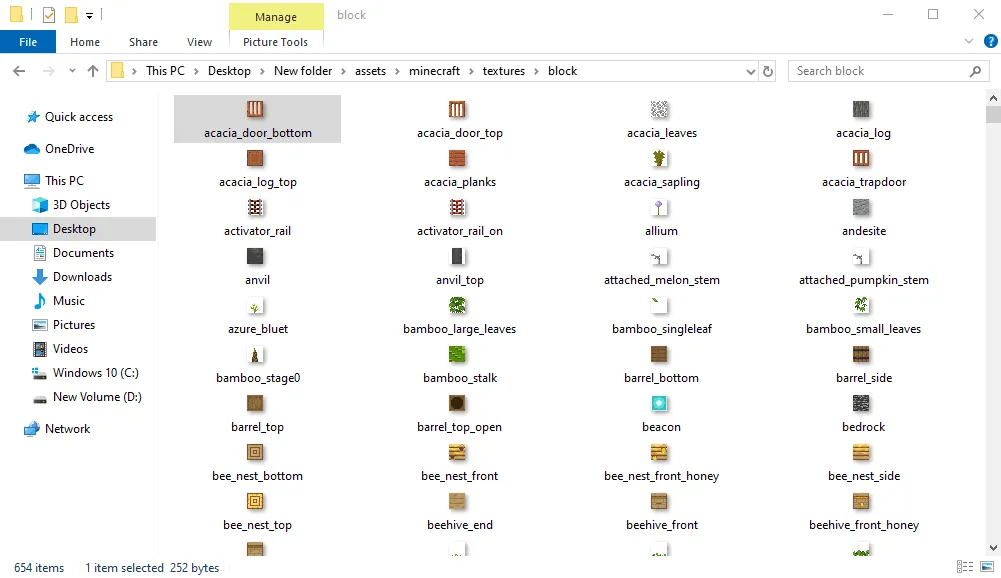 Các file hình ảnh trong thư mục block của resource pack