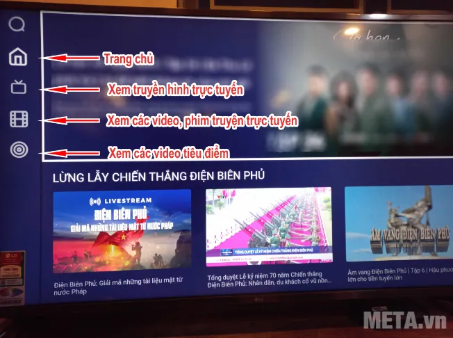 Các sử dụng VTV Go trên tivi LG