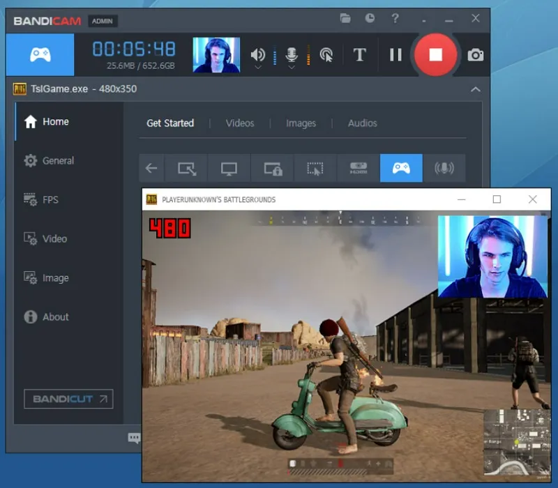 Các tính năng nâng cao trong phiên bản Bandicam full crack