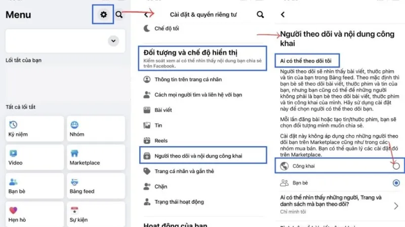 Cách bật theo dõi mà không cần kết bạn trên Facebook bằng điện thoại iPhone