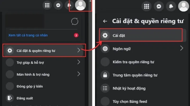 Cách bật theo dõi trên Facebook bằng máy tính