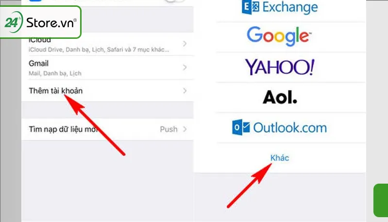 cách cài lịch âm cho điện thoại iPhone bước 2: Khác, Thêm Lịch đã đăng ký