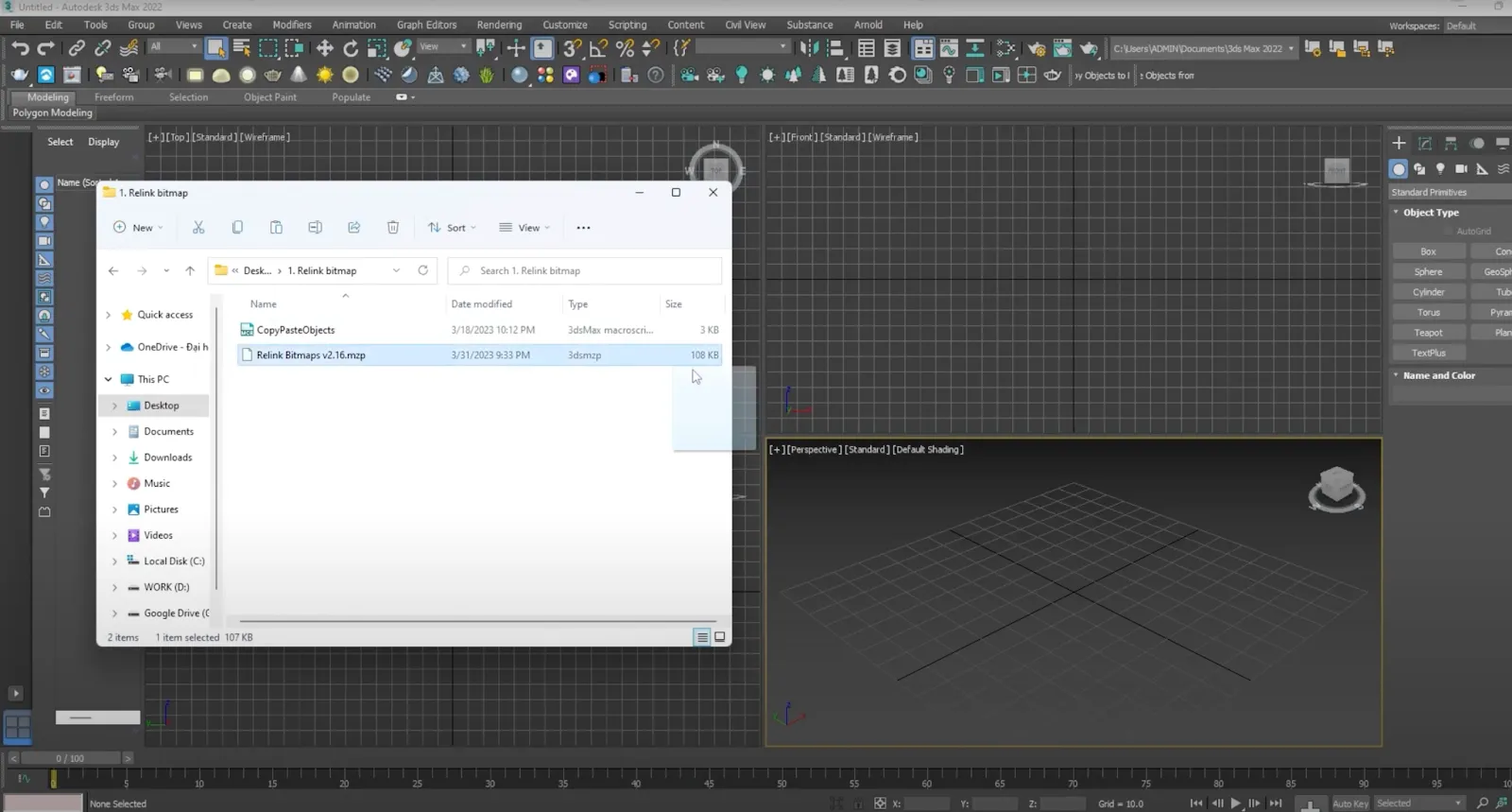 Cách Cài Relink Bitmap và Hướng Dẫn Dẫn Lại Map Vật Liệu 3Ds Max Chuyên Sâu