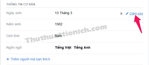 Cách chỉnh sửa thông tin ngày sinh và năm sinh trên Facebook để tắt ngày sinh công khai