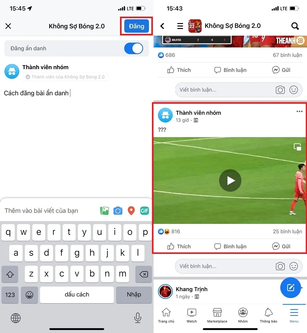 Cách để đăng bài ẩn danh tài khoản trong nhóm Facebook 4