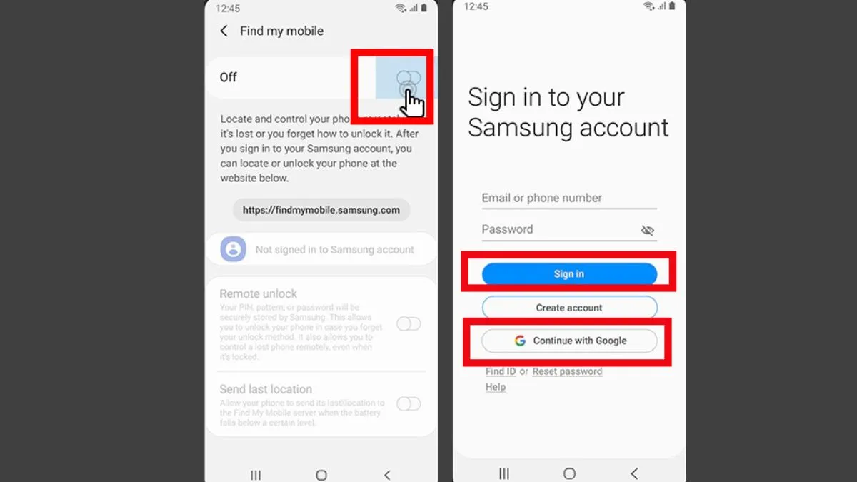 Cách định vị điện thoại Samsung bằng Find My Mobile bước 3