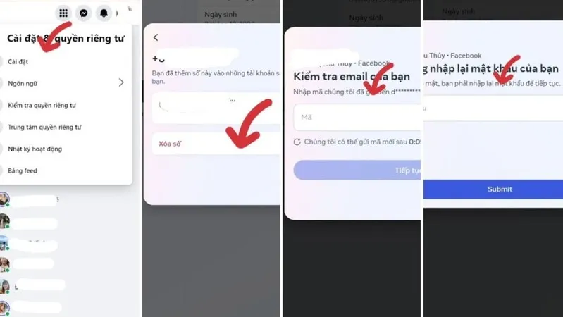 Cách đổi số điện thoại trên Facebook trên máy tính