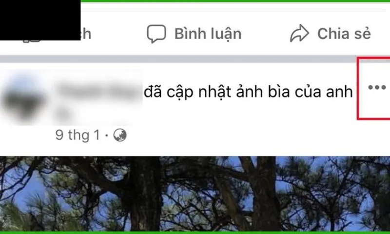 cách ghim bài viết trên trang cá nhân facebook với điện thoại