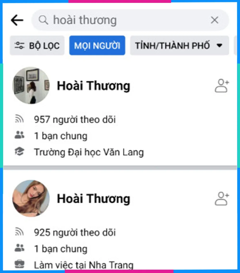 Cách kết bạn trên Facebook Tìm kiếm