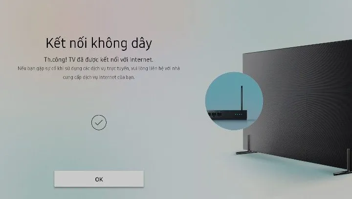Cách kết nối Wifi cho tivi Samsung