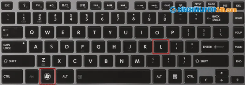 Cách khóa màn hình máy tính Win 7 bằng phím tắt Windows + L nhanh chóng