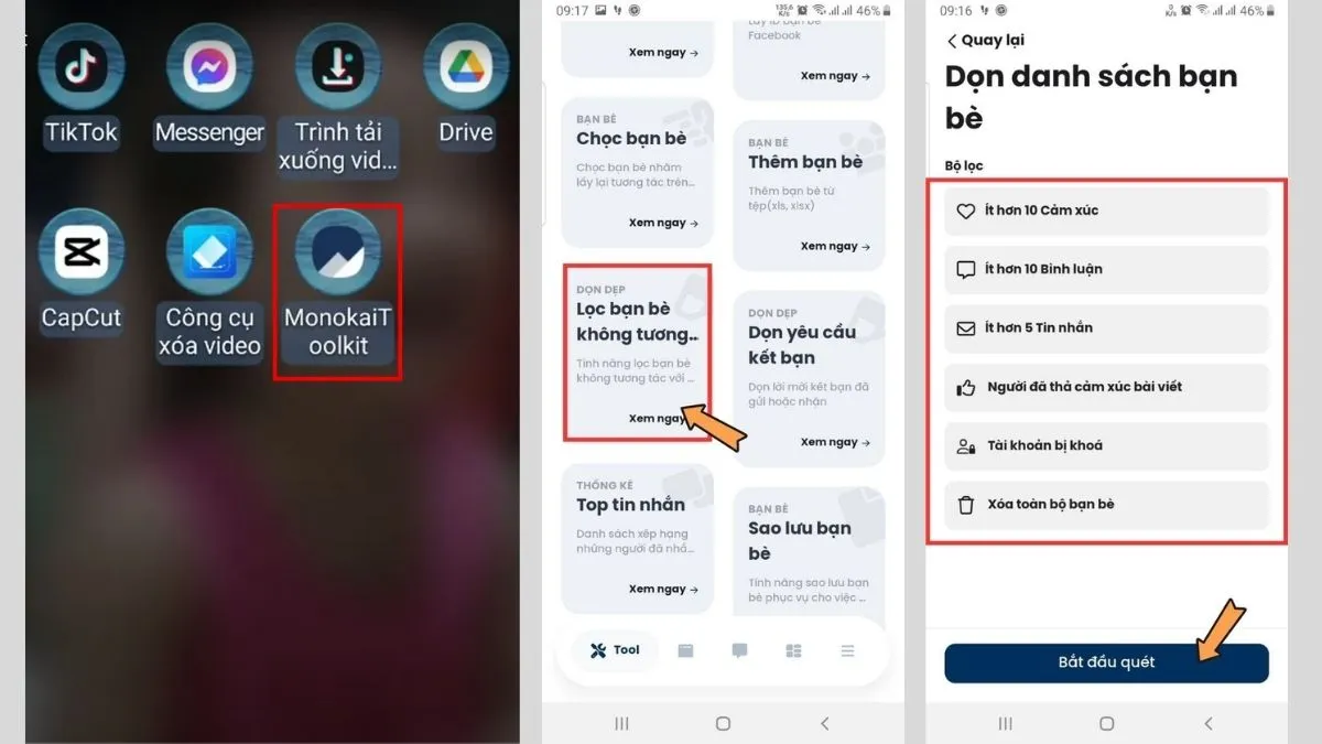 Cách lọc bạn bè không tương tác trên Facebook bằng điện thoại