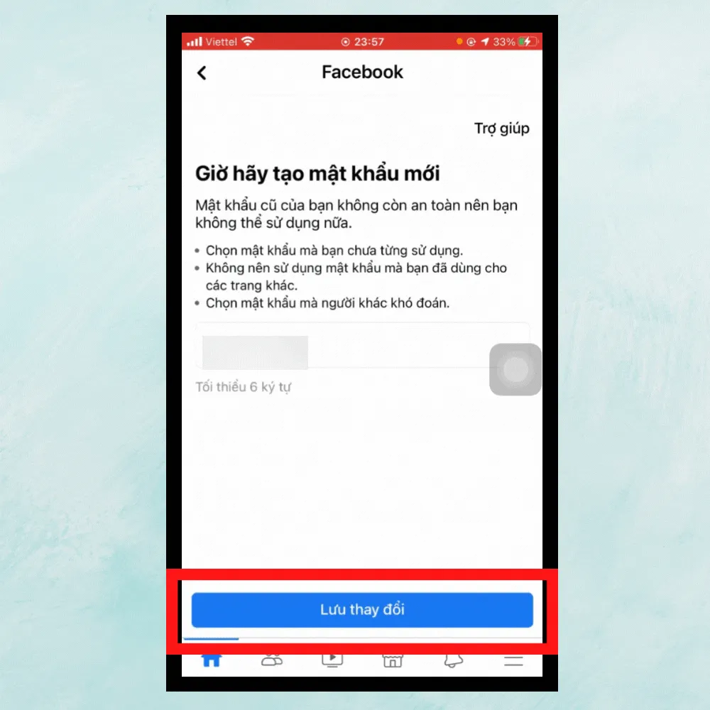 Cách mở khóa Facebook 956 bước 9 - Đặt mật khẩu mới để bảo vệ tài khoản