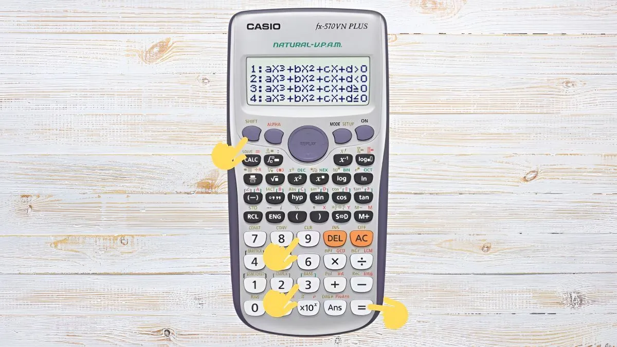 Cách reset, chỉnh sửa máy tính Casio fx 570 về trạng thái ban đầu