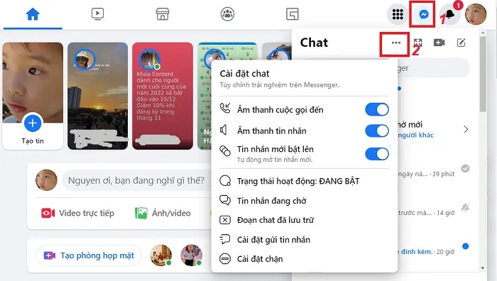 cách tắt trạng thái hoạt động facebook trên máy tính Chi Tiết và Nâng Cao
