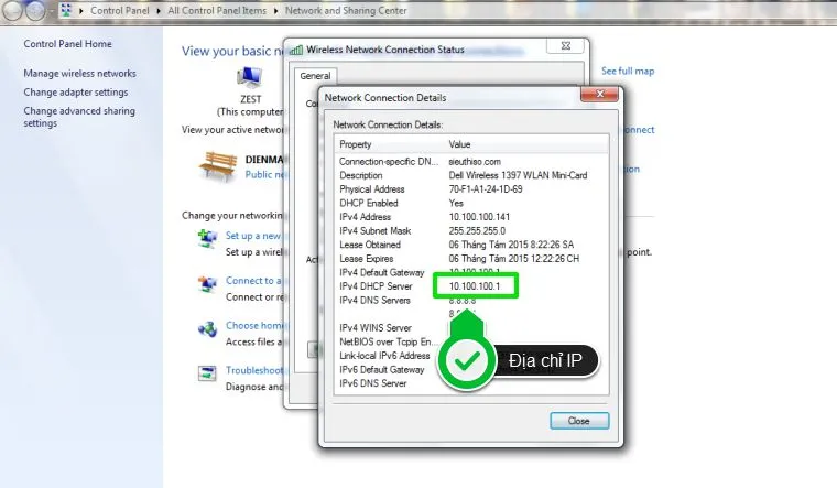 Cách tìm địa chỉ IP của tivi Samsung