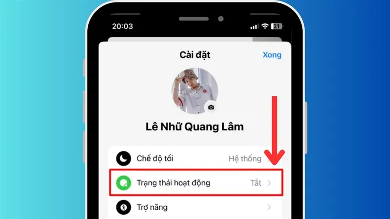 Cách treo nick Facebook bằng Messenger trên điện thoại bước 3