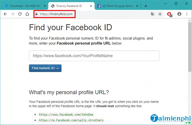 cach xem id facebook cua nhom group 5