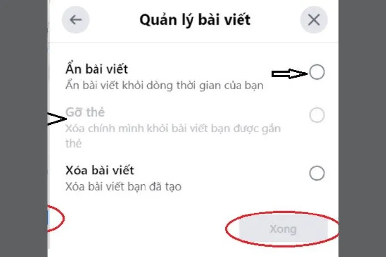 Cách xoá bài viết trên Facebook dành cho máy tính bước 3