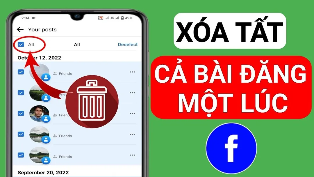 cách xóa các bài đăng trên facebook Từ Cơ Bản Đến Nâng Cao