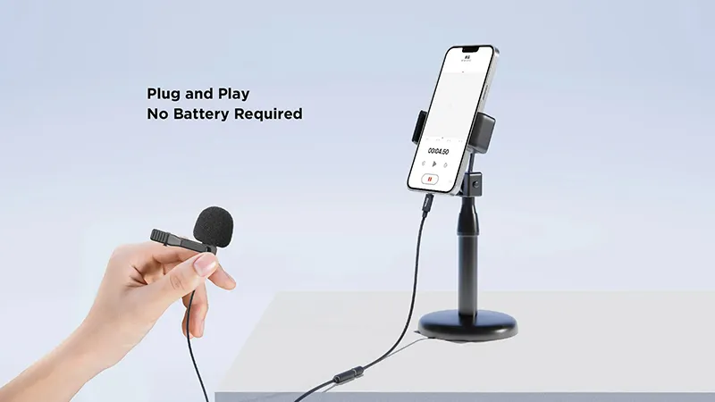 Cài đặt âm thanh nâng cao với micro cài áo