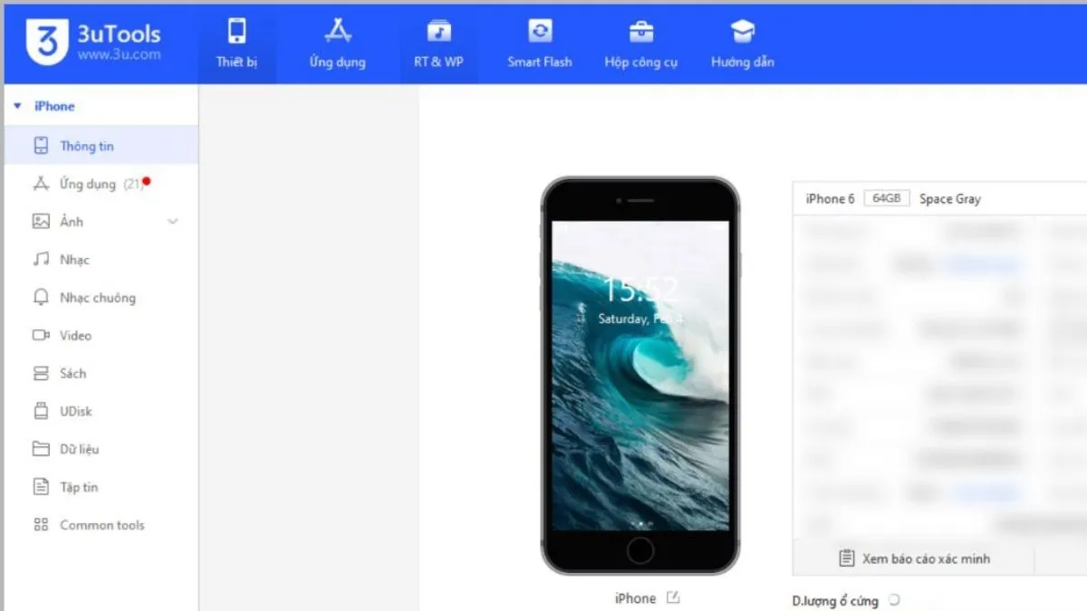 Cài đặt phần mềm 3uTools trên máy tính để truyền tải nhạc chuông