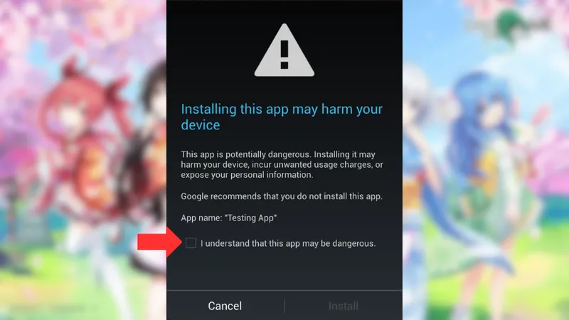 Cảnh báo ứng dụng gây hại có thể xuất hiện khi tải game qua QooApp