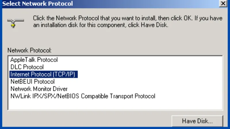 Cấu hình TCP/IP trong Windows