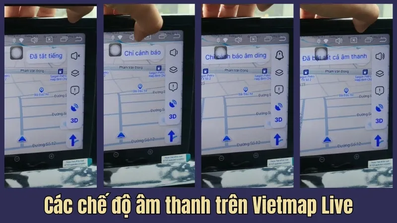 Chỉnh các chế độ âm thanh cảnh báo trên ứng dụng Vietmap