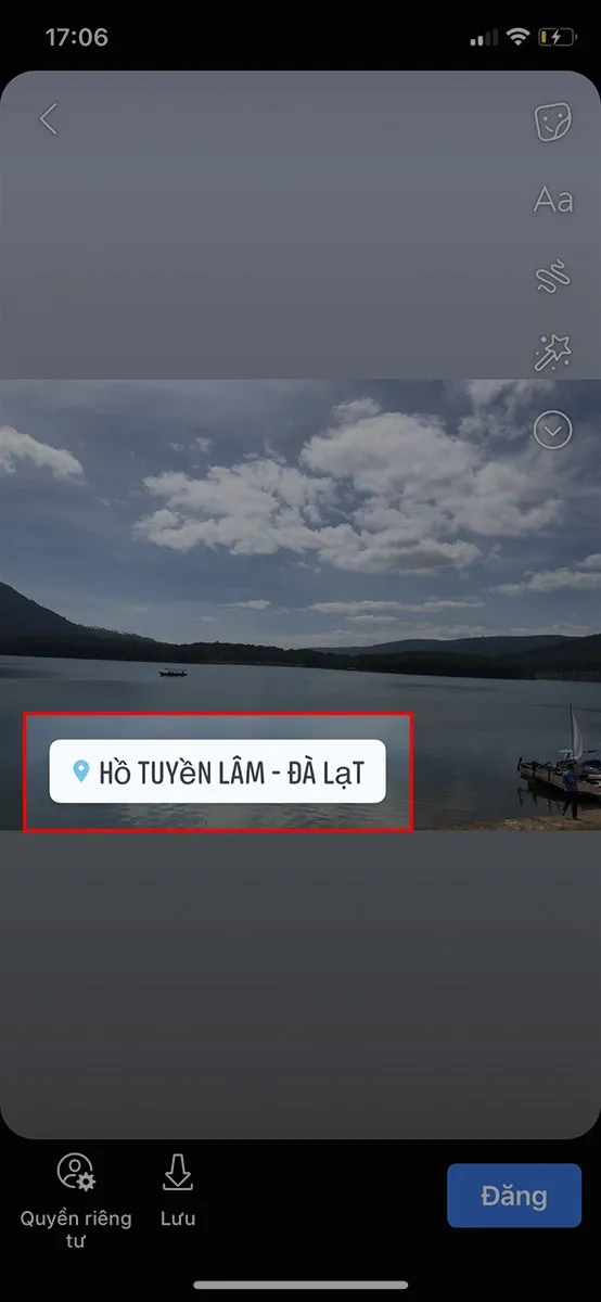 Chỉnh sửa và hoàn tất cách check in vị trí trên Facebook