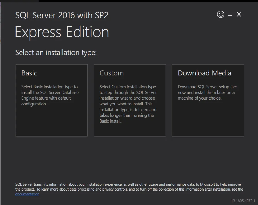 Hướng Dẫn Chi Tiết Cách Cài SQL Server 2016 Express trên Windows Server và Công Cụ SSMS