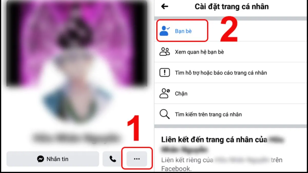 Chọn Chỉnh sửa danh sách bạn bè trên điện thoại