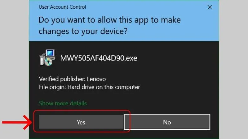 Chọn Install để bắt đầu cài đặt Driver Wifi trên Windows 7