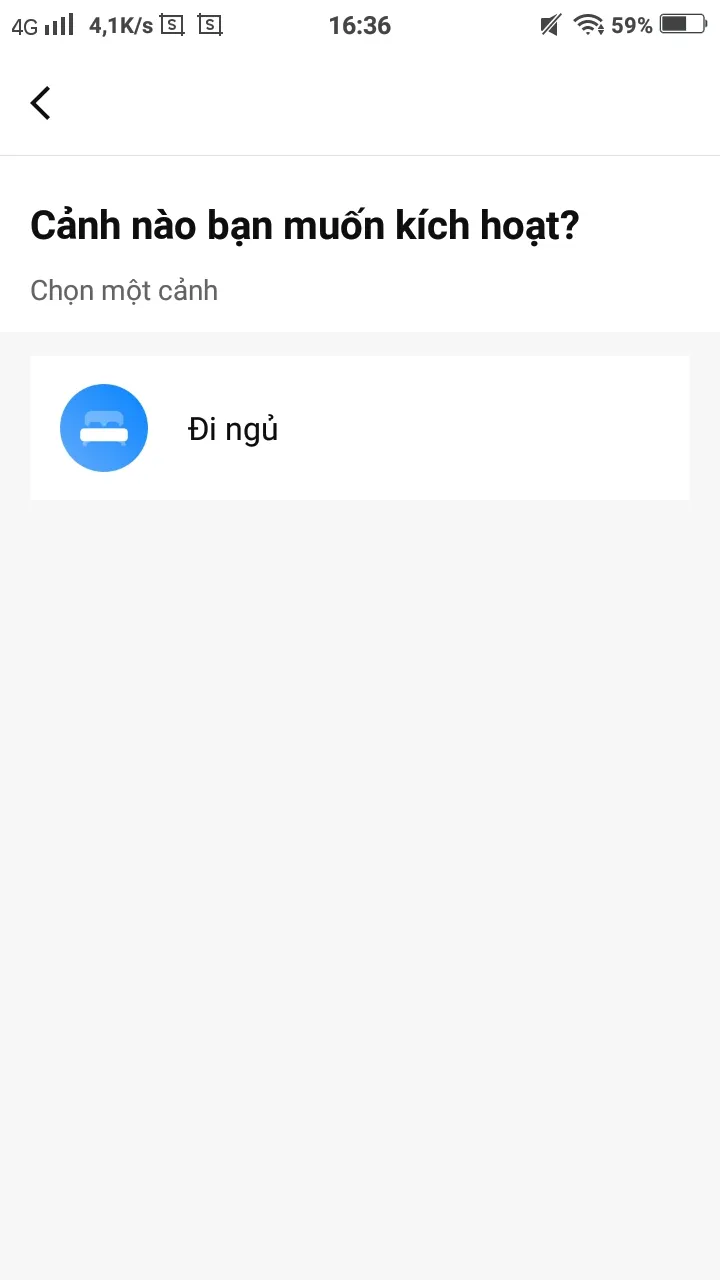 Chọn Kích hoạt một ngữ cảnh đã tạo