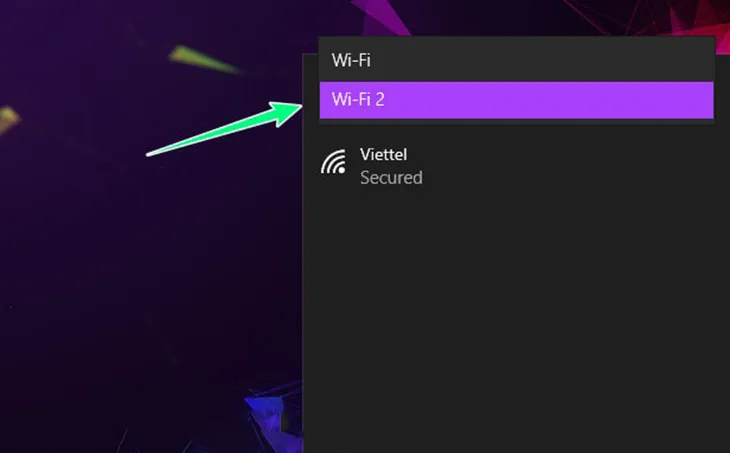 Chọn mạng Wifi khả dụng để kết nối sau khi cài đặt bộ thu