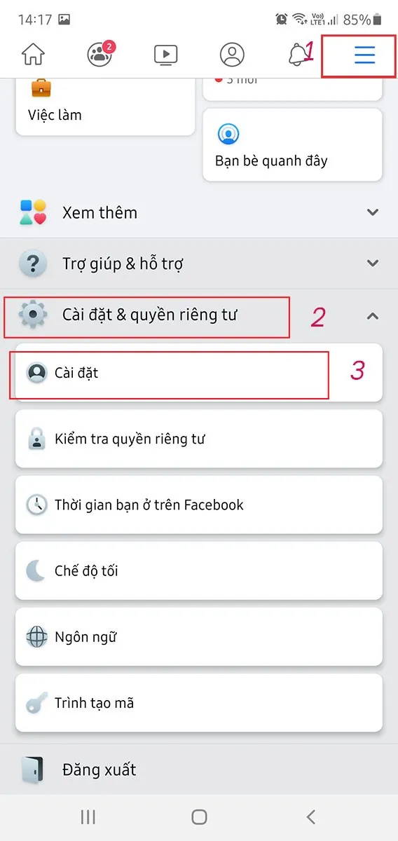 Chọn mục Tải thông tin của bạn xuống