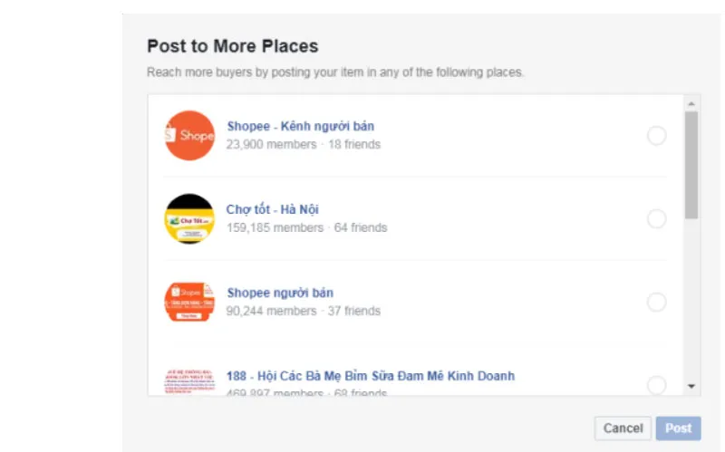 Chọn nhóm Facebook phù hợp để tăng hiệu quả tiếp cận khách hàng tiềm năng