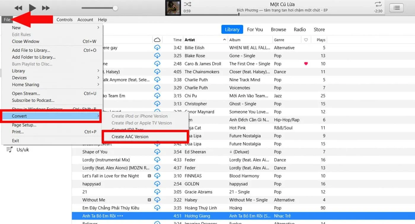 Chuyển đổi định dạng file nhạc cho điện thoại itel