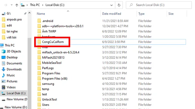 Công cụ cài rom gốc cho điện thoại Xiaomi
