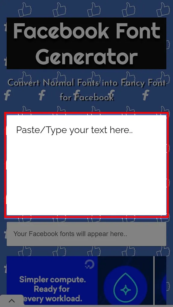 công cụ Facebook Font Generator