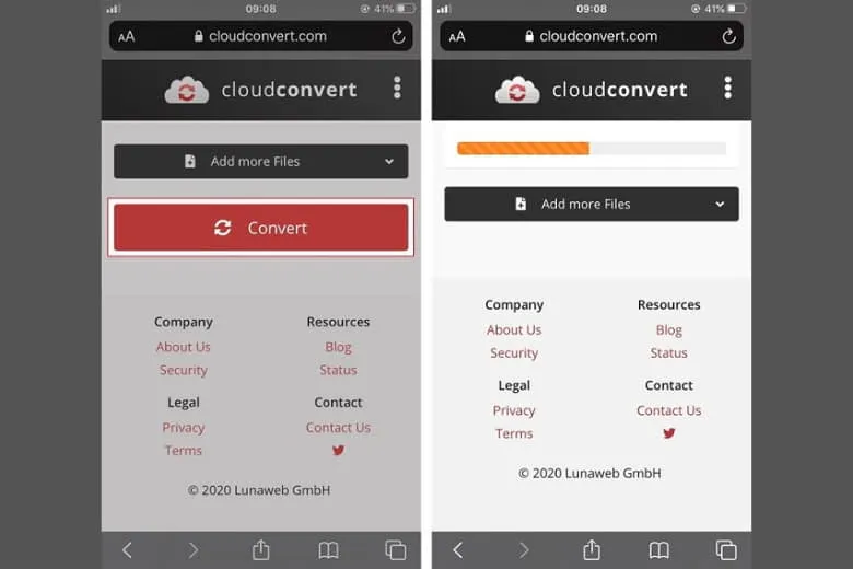 Đảm bảo chờ ứng dụng chuyển sang MP3 hoàn tất mới tải xuống